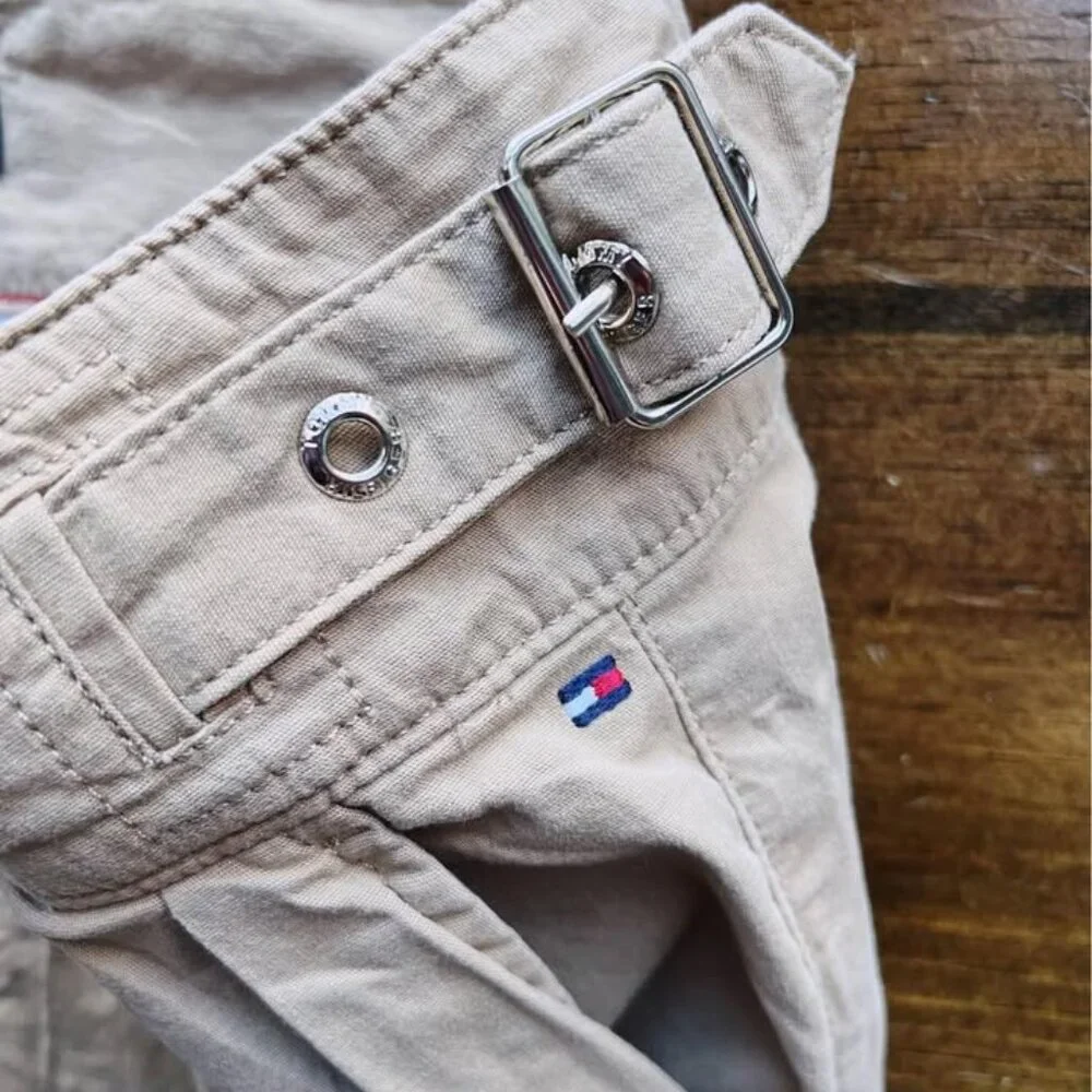 👖 Tommy Hilfiger Women’s Canvas Pants – Two-Button Closure – Size 14 👖 - Picture 5 of 7